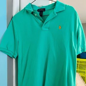 Green Polo youth boys size 14-16